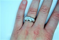 Ring Guerretta Gioielli Woman Anello Diamanti in White Gold Diamante 0.18 Ct B.0.18-17 - B.0.18-17